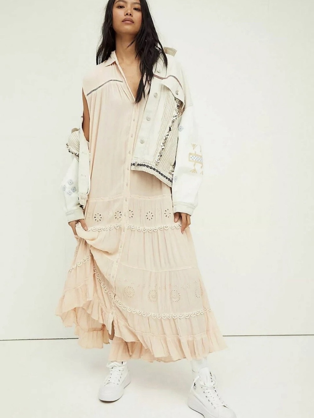 Free People maxi dress size S.